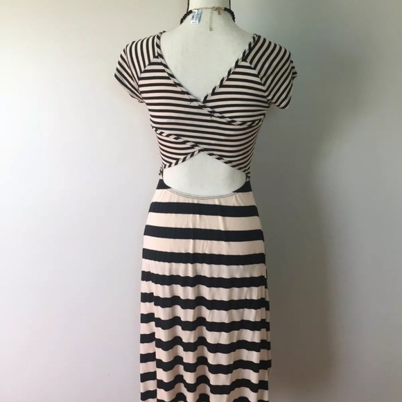 MATERIAL GIRL STRIPE HIGH-LOW CASUAL DRESS SM - Picture 8 of 9